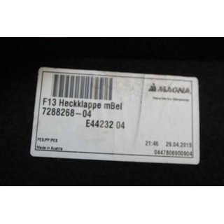 BMW F06 Verkleidung Heckklappe 7288268