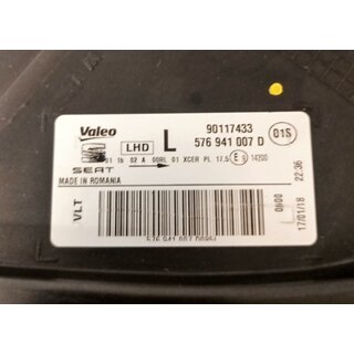 SEAT ATECA LED Scheinwerfer Frontscheinwerfer links 576941007D